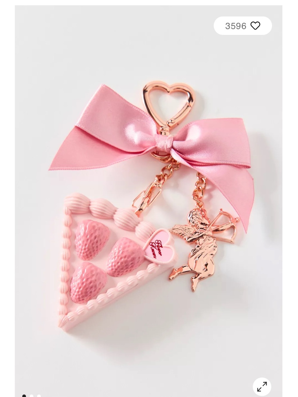 NEW Flower Knows UO Exclusive Strawberry Cupid Solid Perfume Keychain